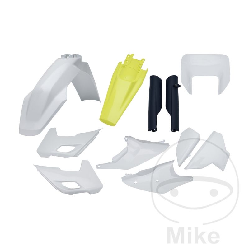 Kit Plásticos Completo Blanco/Azul/Amarillo | Motos Camaral