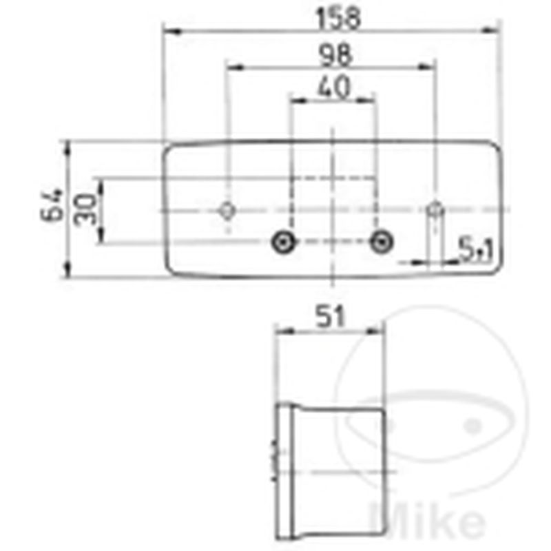 Luz 3 Cámaras Remolque Derecha con Matrícula | Jokon | Motos Camaral