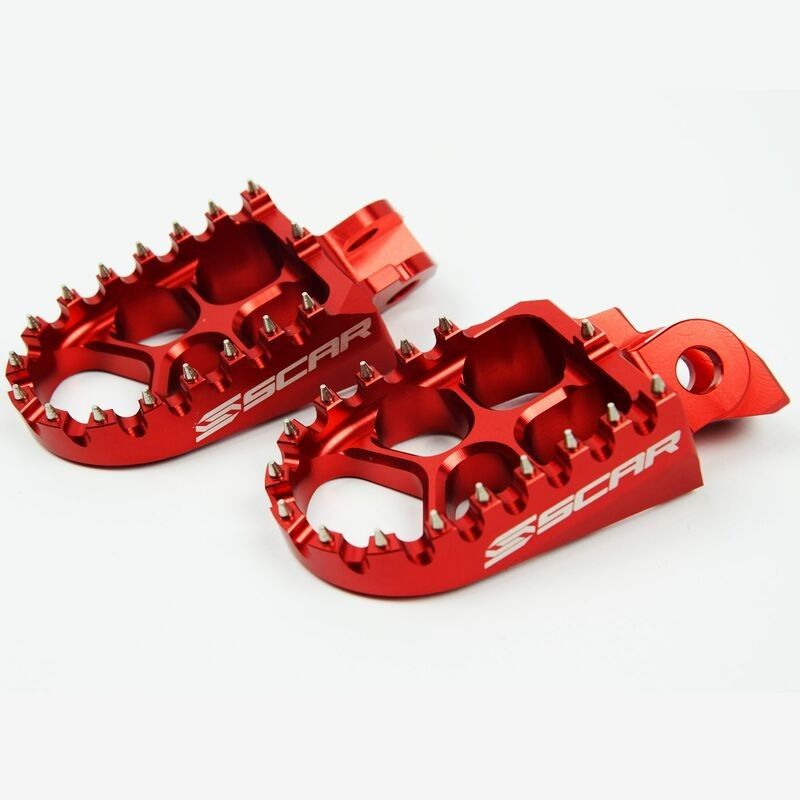 Estriberas SCAR EVO rojo- motoscamaralweb.com