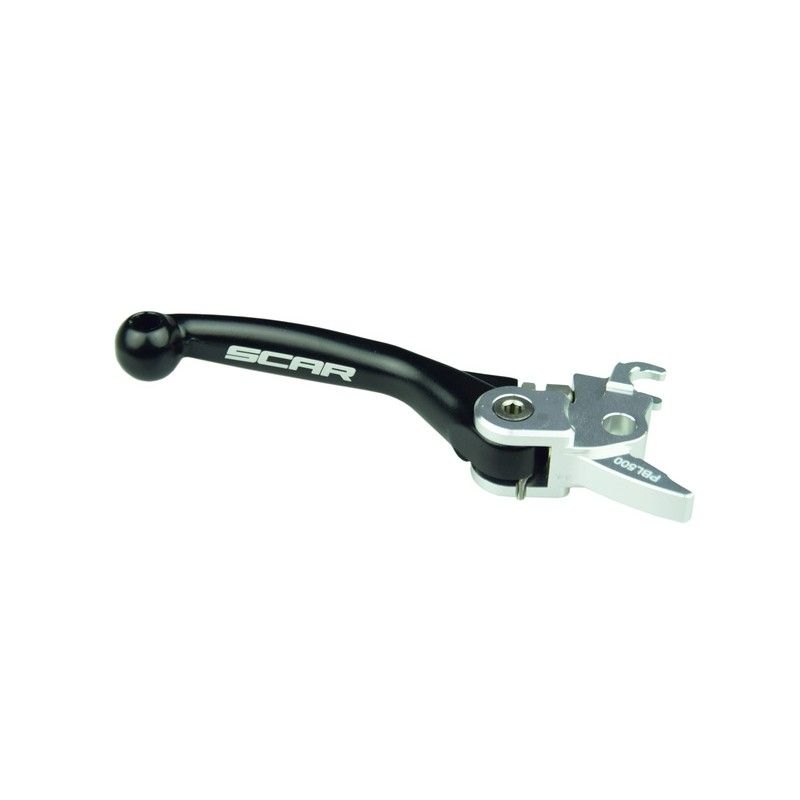 Maneta de freno SCAR FLEX plegable negro - motoscamaralweb.com