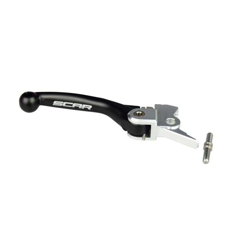 Maneta de freno SCAR FLEX plegable negro - motoscamaralweb.com