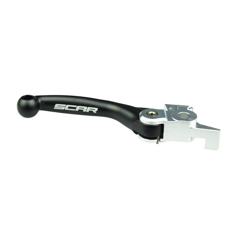 Maneta de freno SCAR FLEX plegable negro - motoscamaralweb.com