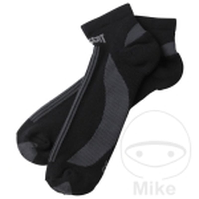 Calcetines Cortos MCT Talla 44/48 Negro/Antracita | Motos Camaral