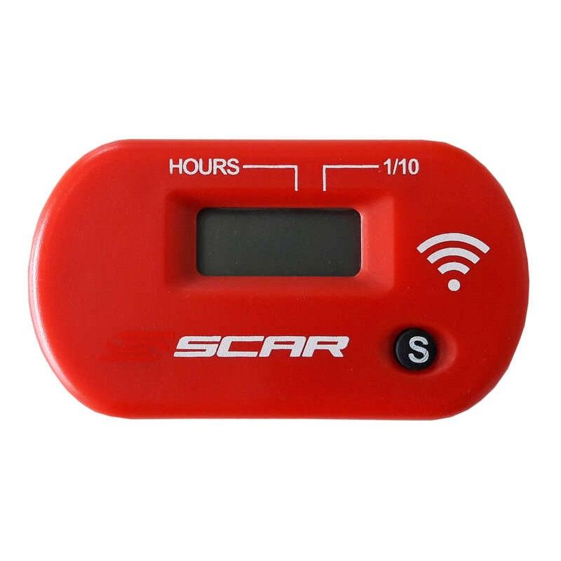 Cuenta horas inalambrico SCAR rojo SWHMR - motoscamaralweb.com