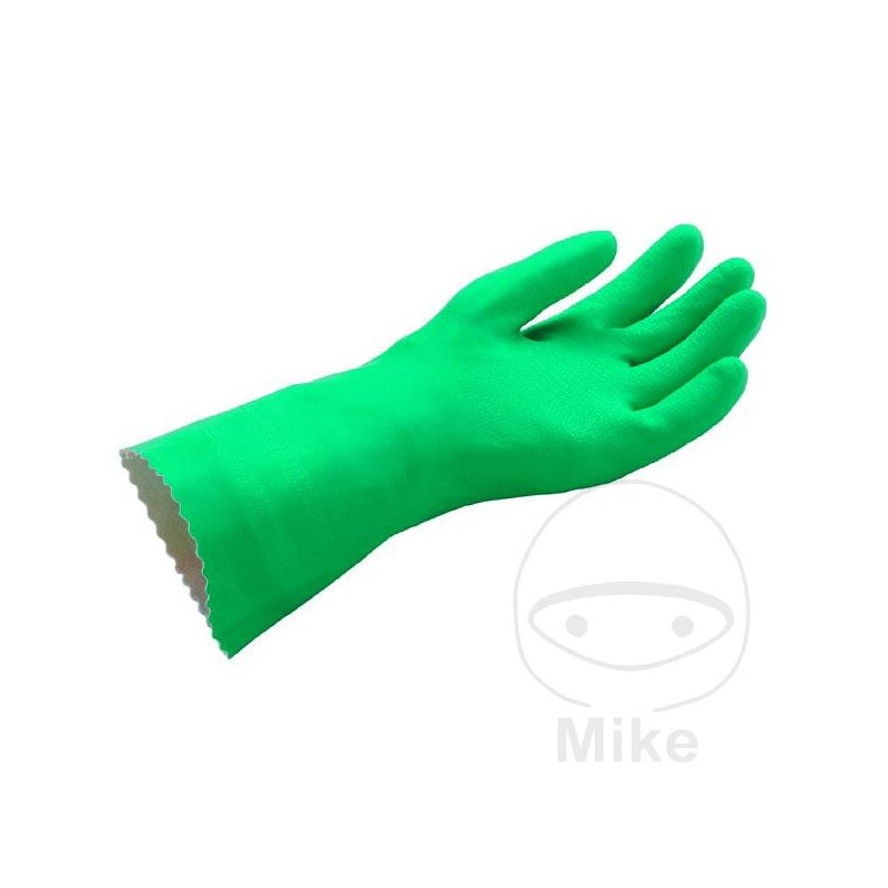 Guantes de Trabajo 381 Nitrilo Verde Talla 8 | Motos Camaral