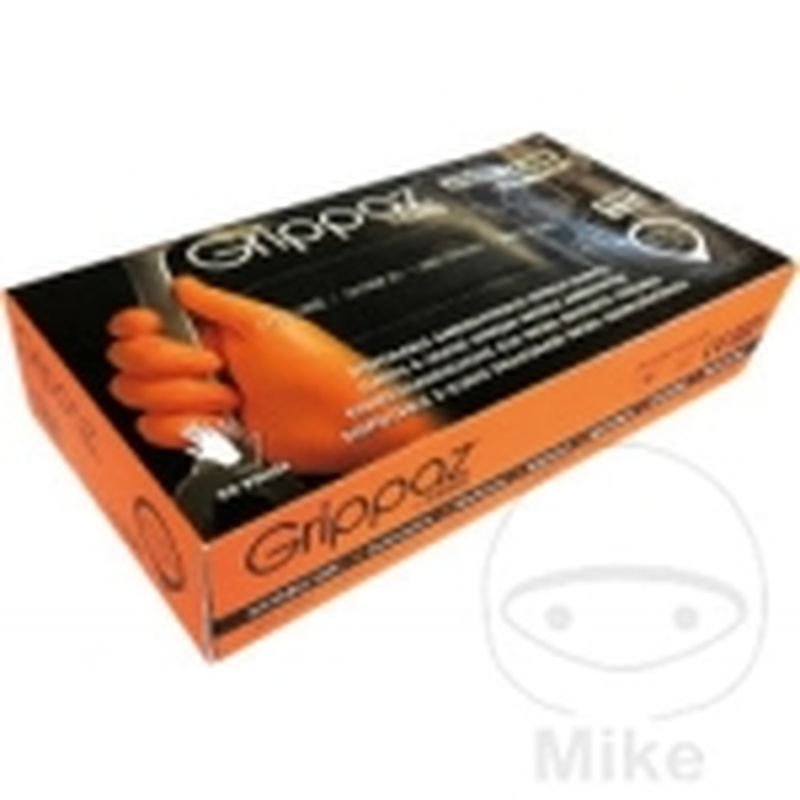 Guantes Desechables Naranja GRIPP NBR XL (50 uds) | Motos Camaral