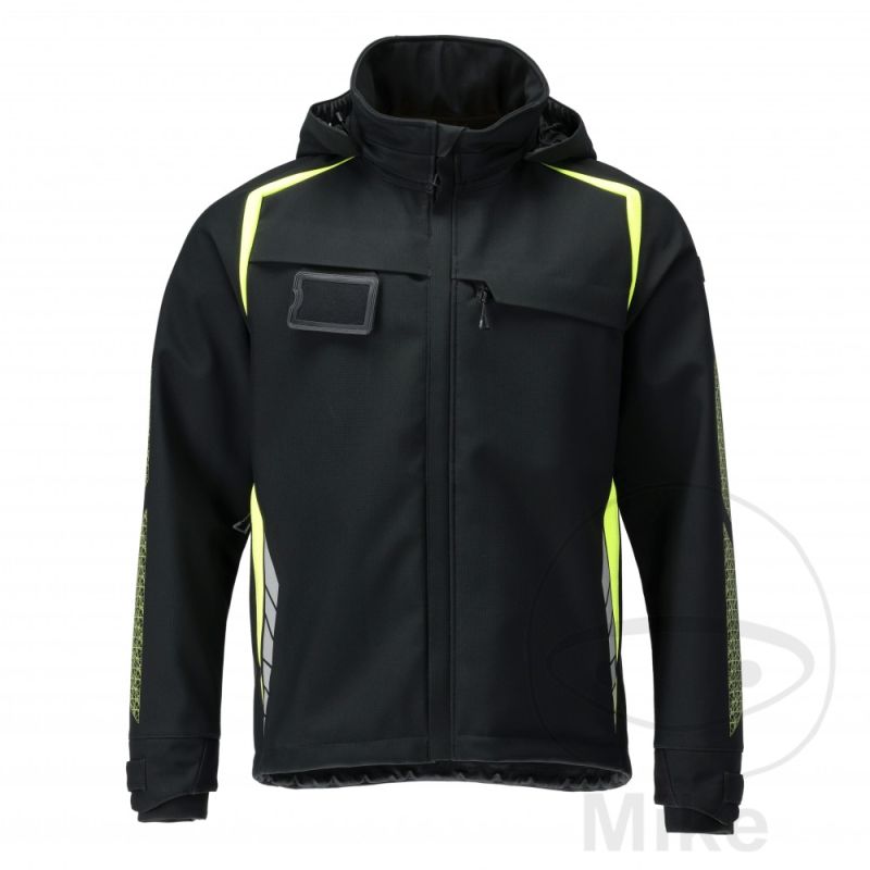 Chaqueta Softshell MCT Negra/Amarilla Talla M | Motos Camaral