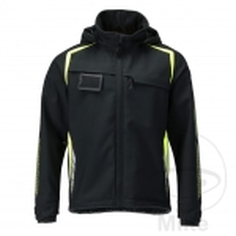 Chaqueta Softshell MCT Negra/Amarilla Talla M | Motos Camaral
