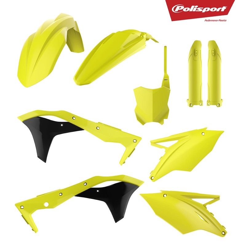 Kit de plástica completo Polisport Kawasaki amarillo fluor 90743 - motoscamaralweb.com