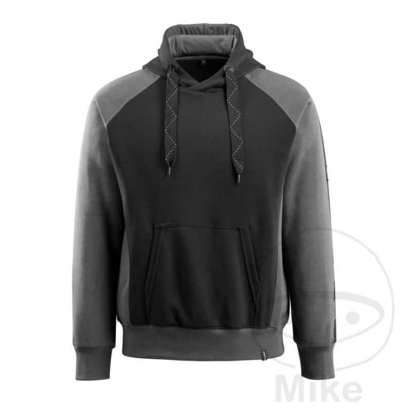 Sudadera MCT con Capucha Negro/Antracita | Motos Camaral