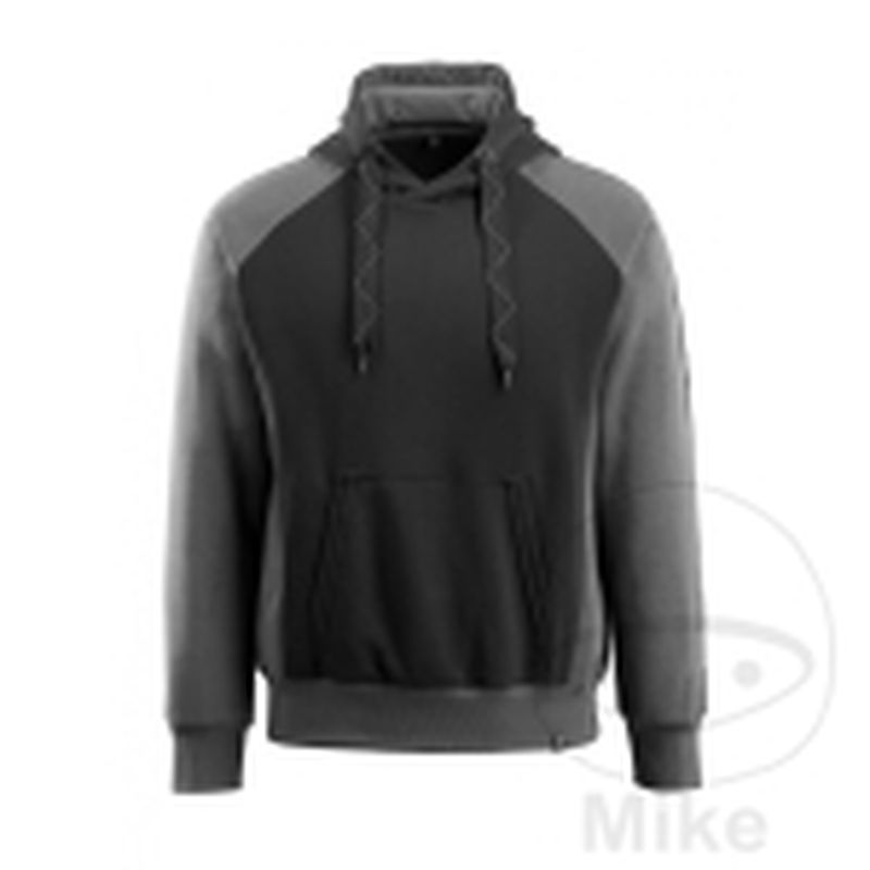 Sudadera MCT con Capucha Negro/Antracita | Motos Camaral