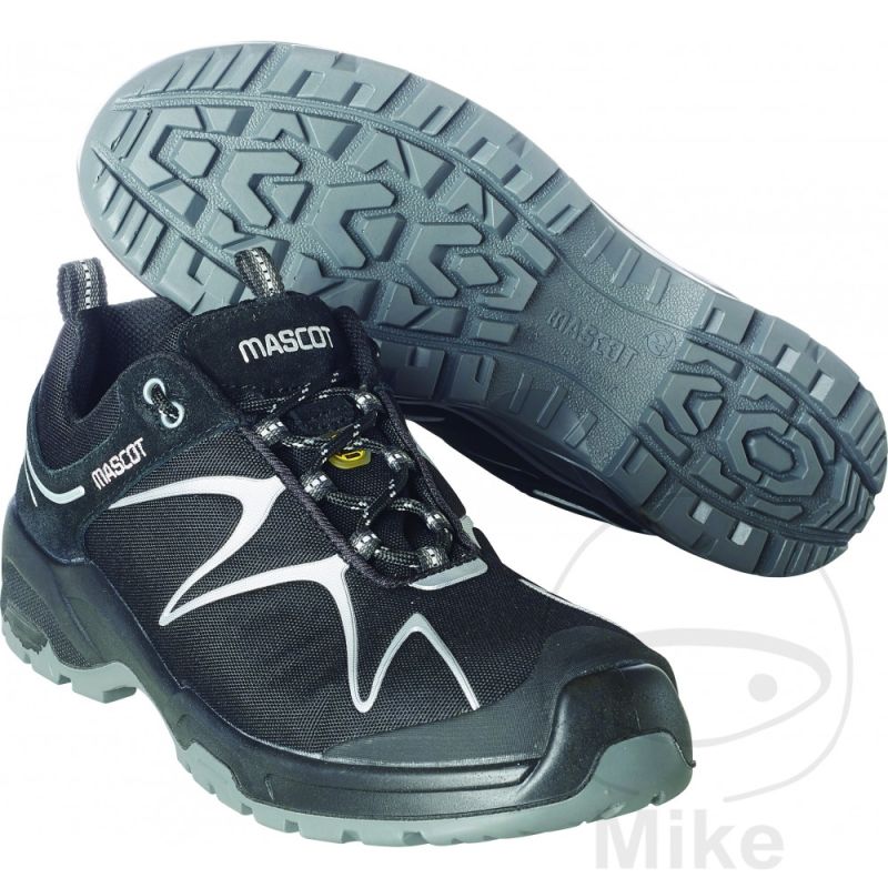 Zapatos de Trabajo S3 Talla 46 Flex Negro/Plateado | Motos Camaral