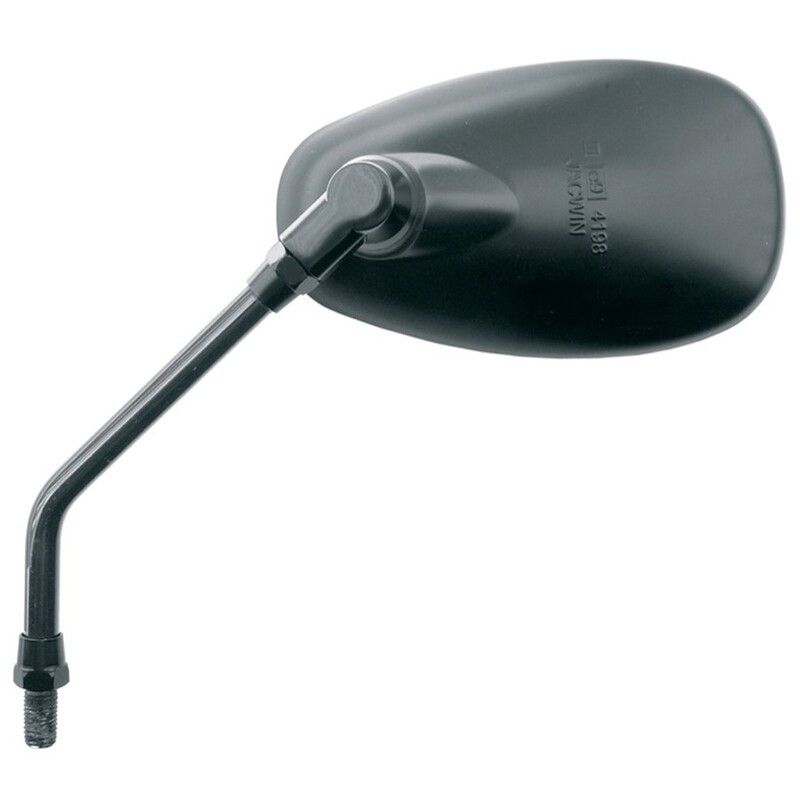 Espejo ovalado M10/125 negro V PARTS - motoscamaralweb.com