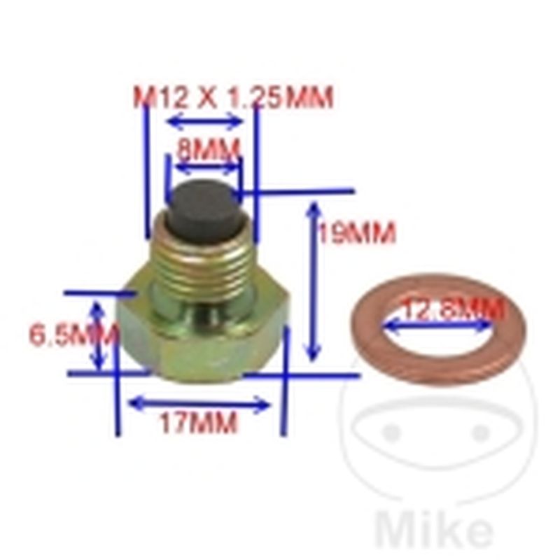 Tornillo Magnético Drenaje Aceite M12x1.25 | JMP | Motos Camaral
