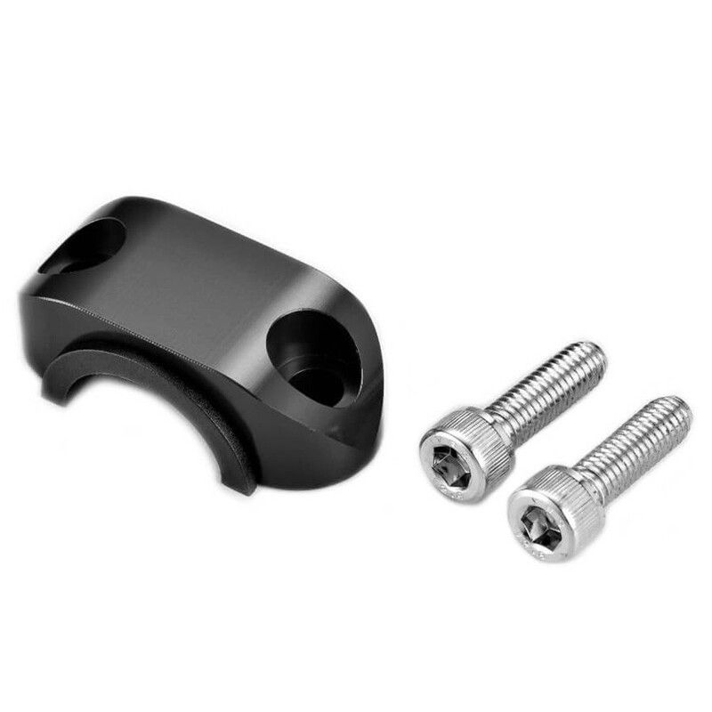 Abrazadera superior soporte maneta con goma ART negro - motoscamaralweb.com