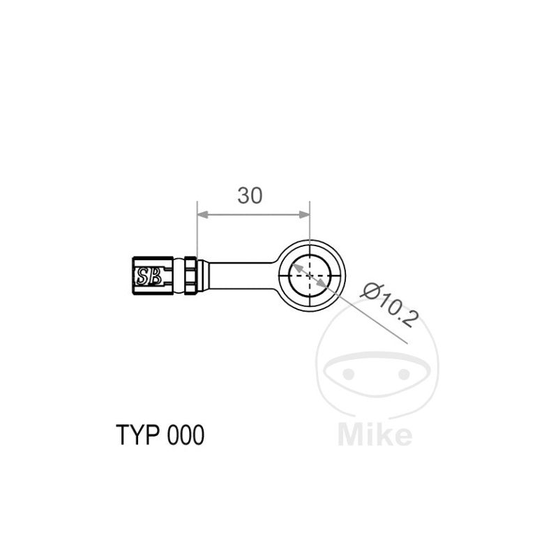 Banjo Vario TYP000 10 mm Negro | Motos Camaral
