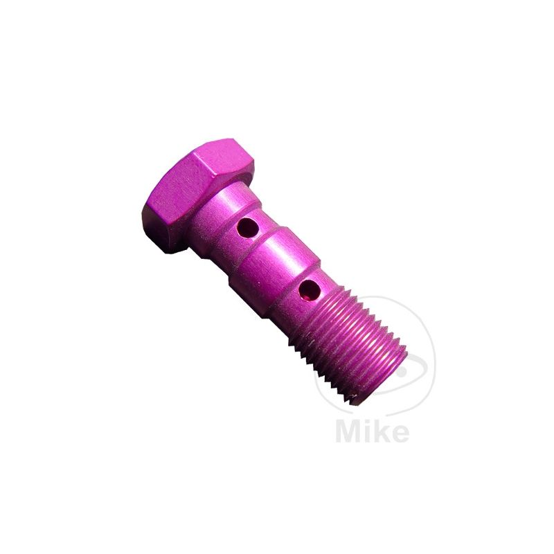 Tornillo Banjo Doble M10x1 Violeta | Motos Camaral