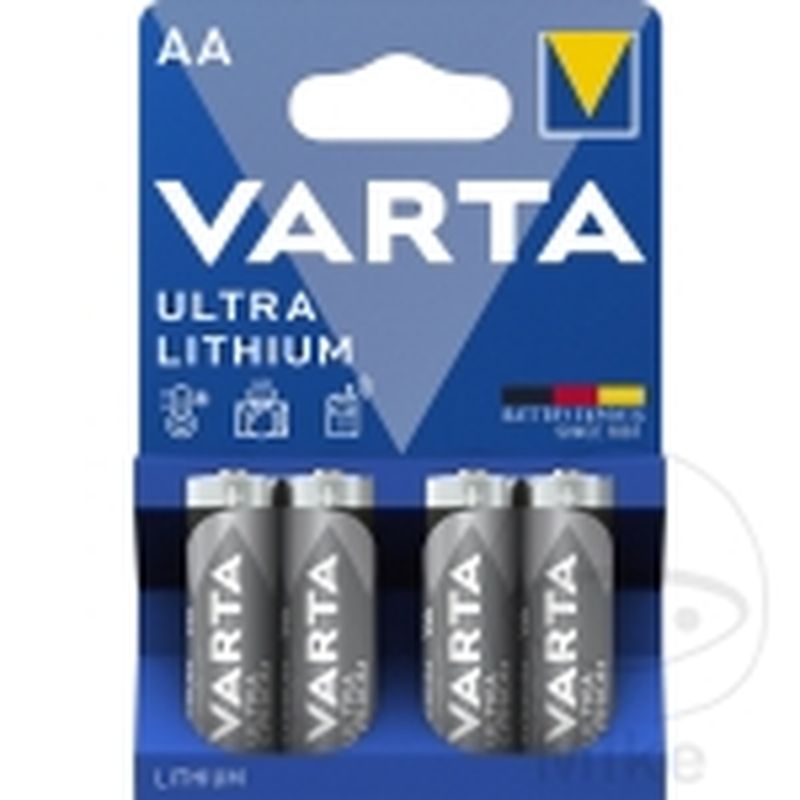 Pilas Mignon AA Ultra Litio 4 uds | Varta | Motos Camaral