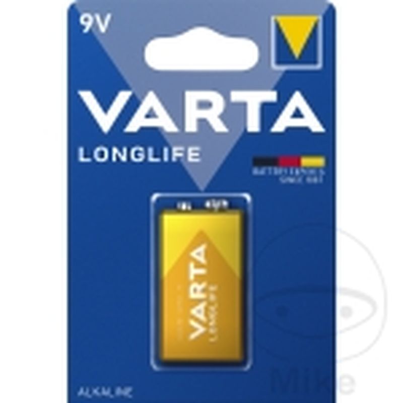 Pila 9V Bloque Longlife | Varta | Motos Camaral