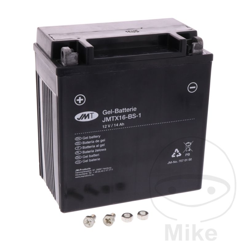 Batería Moto YTX16-BS-1 Gel JMT | Motos Camaral