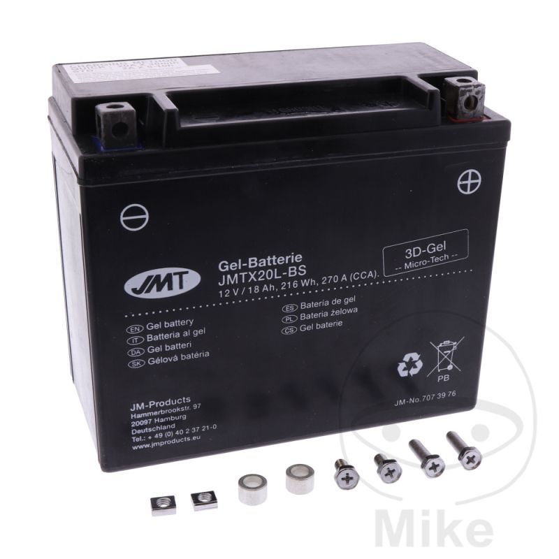 Batería Moto YTX20L-BS Gel JMT | Motos Camaral