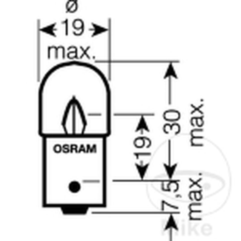 Bombilla 24V 5W BA15S Osram | Motos Camaral