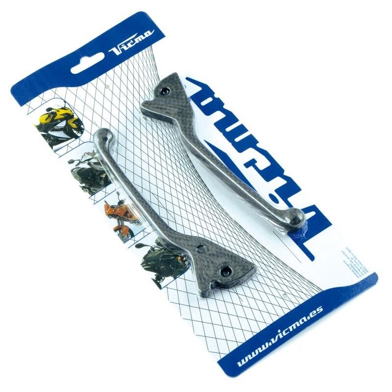 Juego de manetas V PARTS - Carbono - motoscamaralweb.com