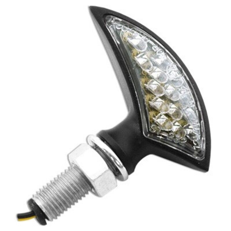 Juego de intermitentes LED universales V PARTS 12V/1W 25x58mm - motoscamaralweb.com