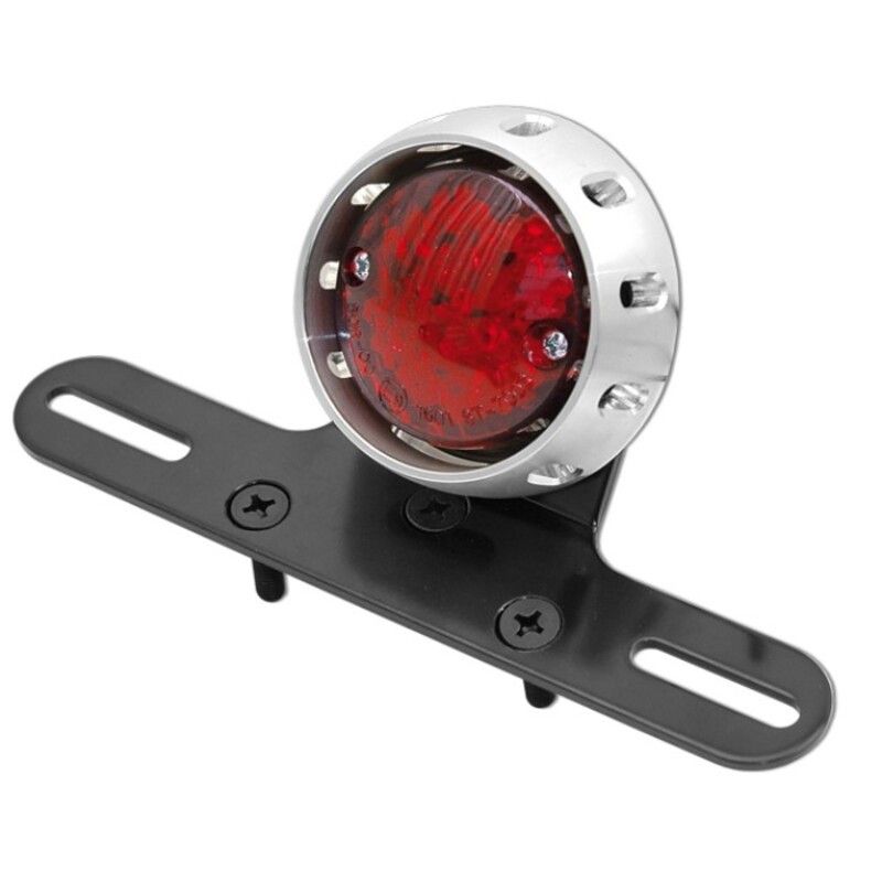 Piloto Custom LED Soporte+matricula V PARTS - motoscamaralweb.com