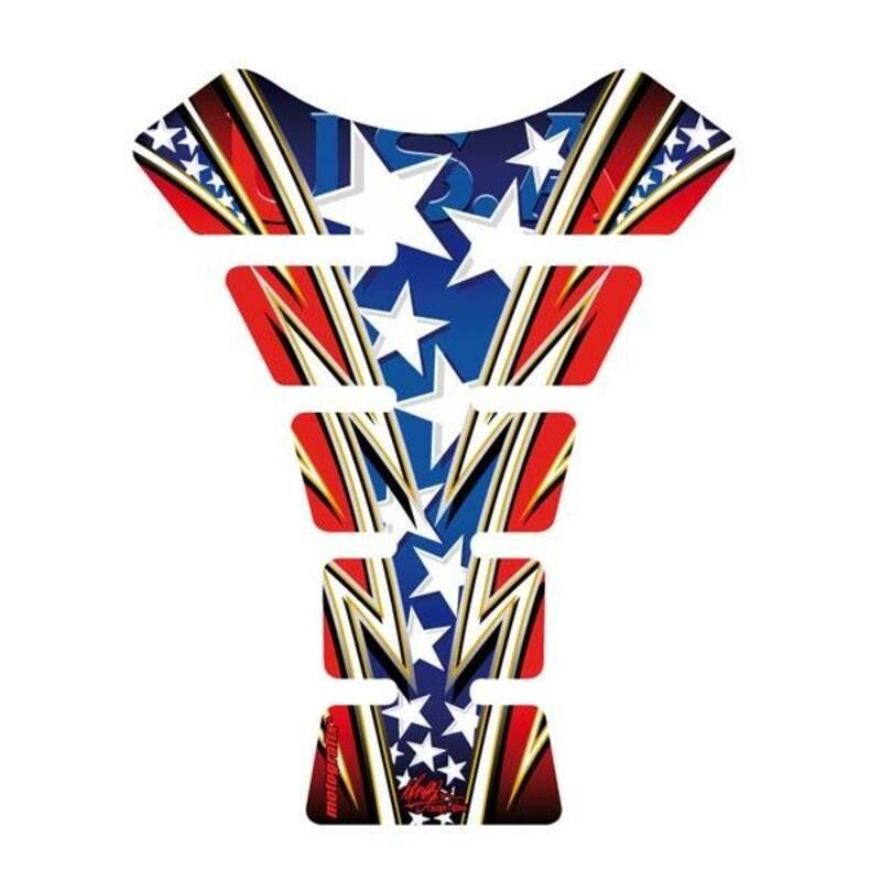 Protector de depósito Motografix STREET 1 pieza Bandera USA - motoscamaralweb.com