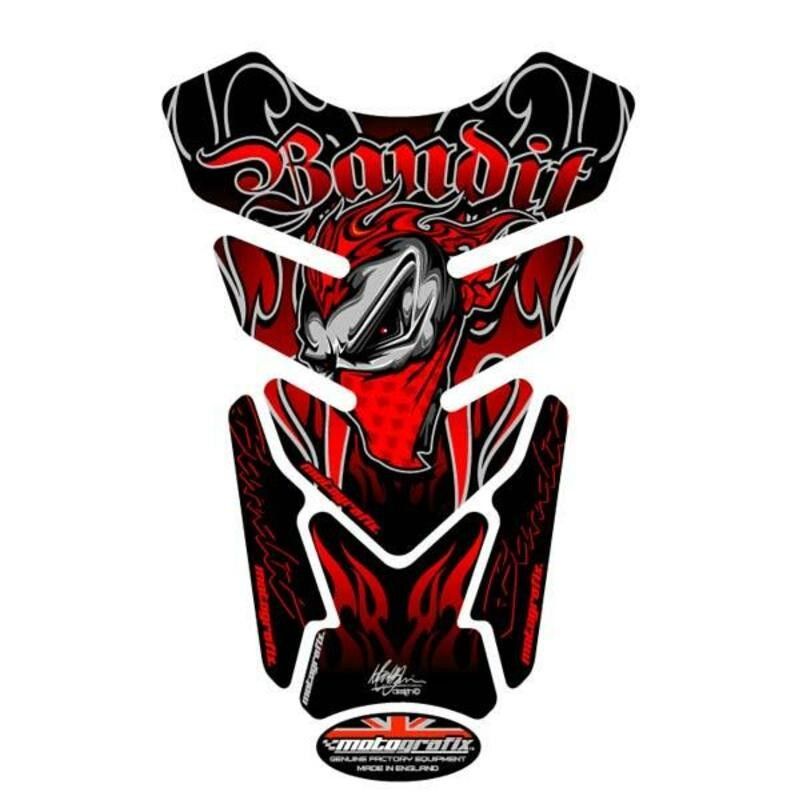 Protector de depósito Motografix BANDIT 4 piezas Rojo - motoscamaralweb.com
