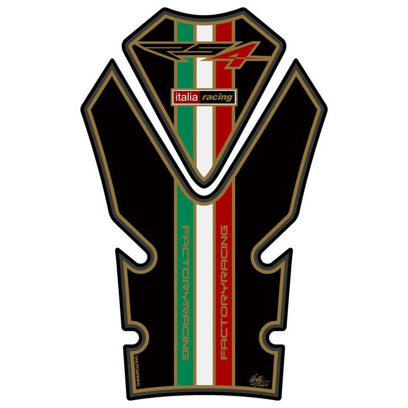 Protector de depósito Motografix APRILIA RS4 125 2 piezas negro - motoscamaralweb.com