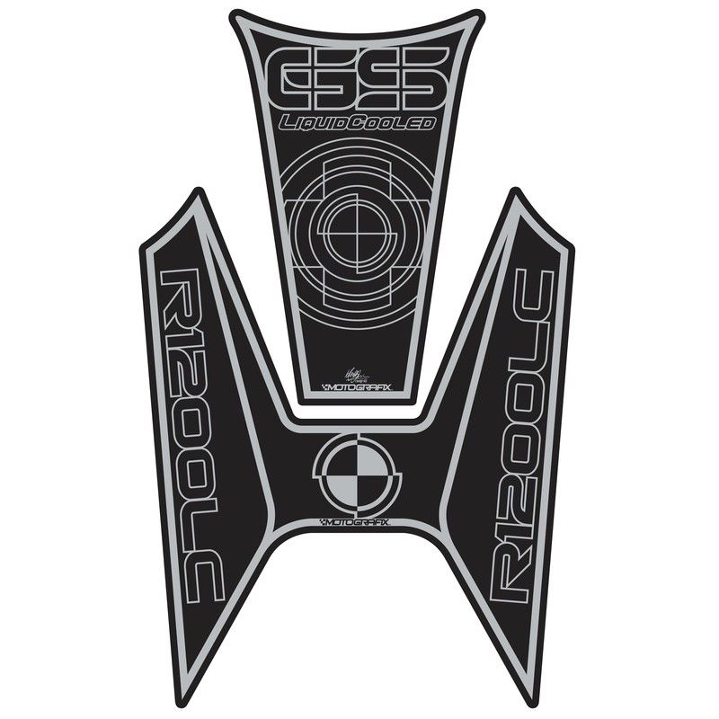 Protector de depósito Motografix R1200GS negro - motoscamaralweb.com