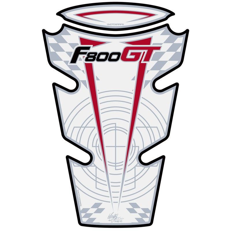 Protector de depósito Motografix F800GT blanco - motoscamaralweb.com