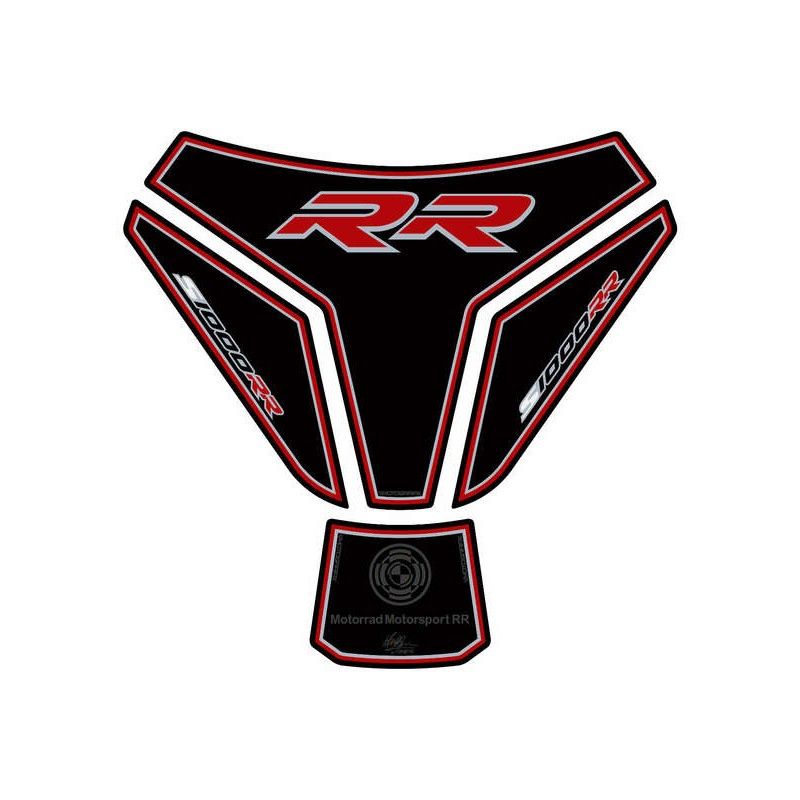 Protector de depósito Motografix BMW S1000RR 4 piezas negro/rojo - motoscamaralweb.com