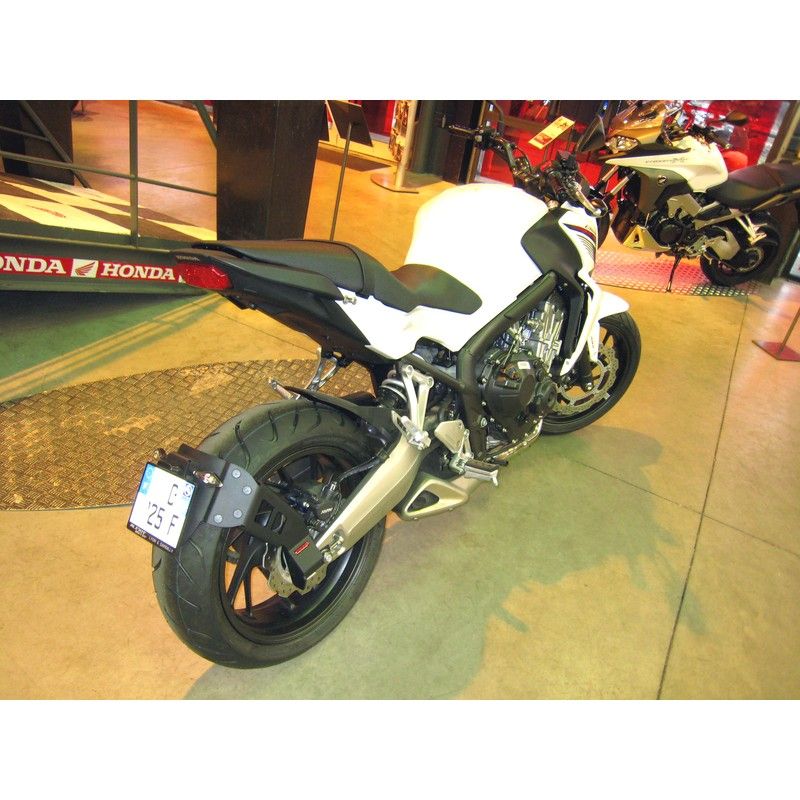 Portamatrículas a la rueda Honda CB650F negro - motoscamaralweb.com