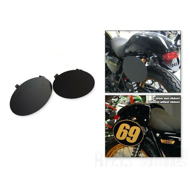 Paneles laterales (par) Kawasaki W800 W650. negro - motoscamaralweb.com
