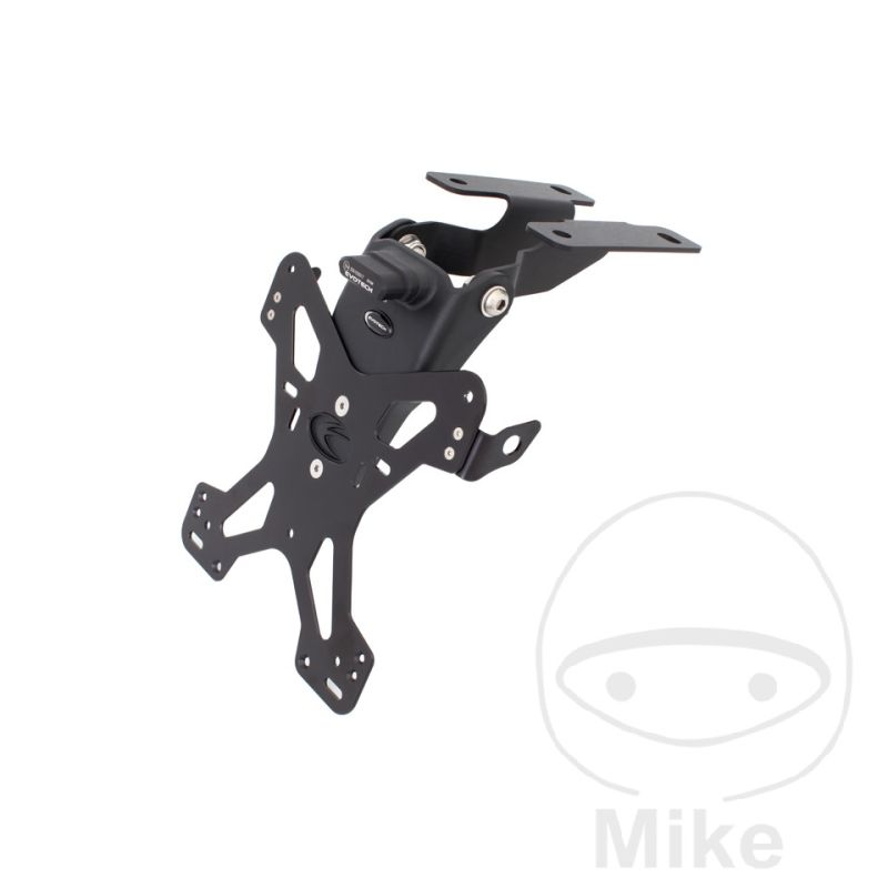 Soporte Matrícula Evotech Negro | Motos Camaral