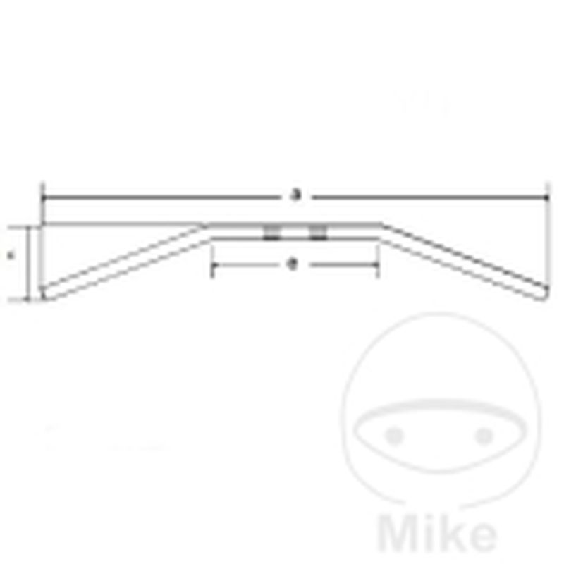 Manillar Acero Negro 22 mm Fehling Dragbar | Motos Camaral