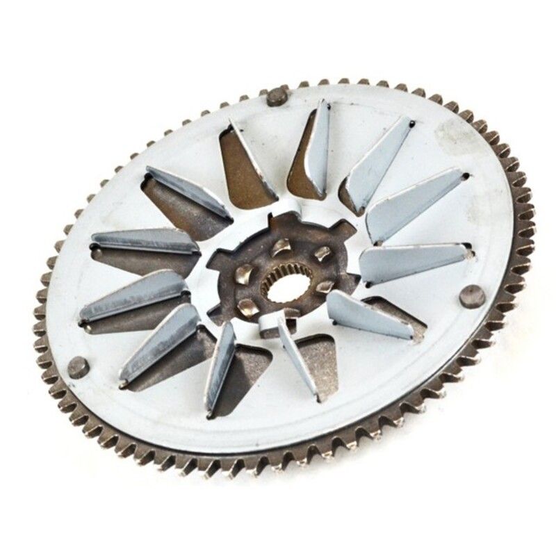 Polea fija dentada con ventilador Peugeot 2T 50cc PE 732801 V PARTS- m