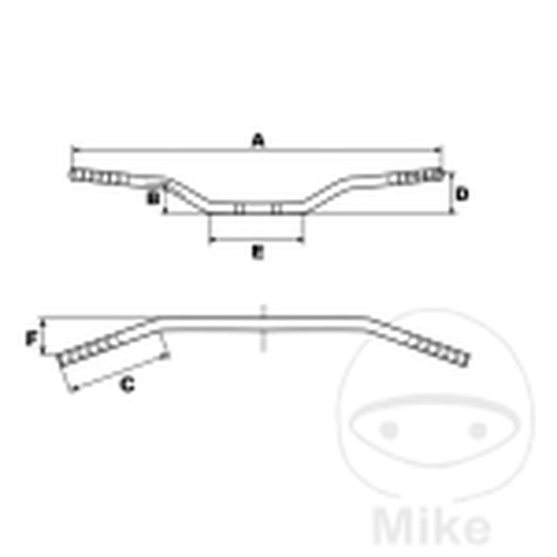 Manillar Acero Cromado 22 mm TRW Clásico | Motos Camaral