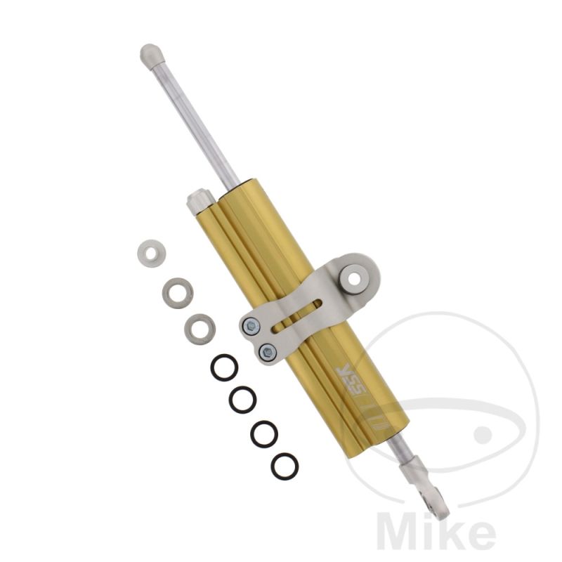 Amortiguador de Dirección 90 mm Dorado Abrazadera A | YSS