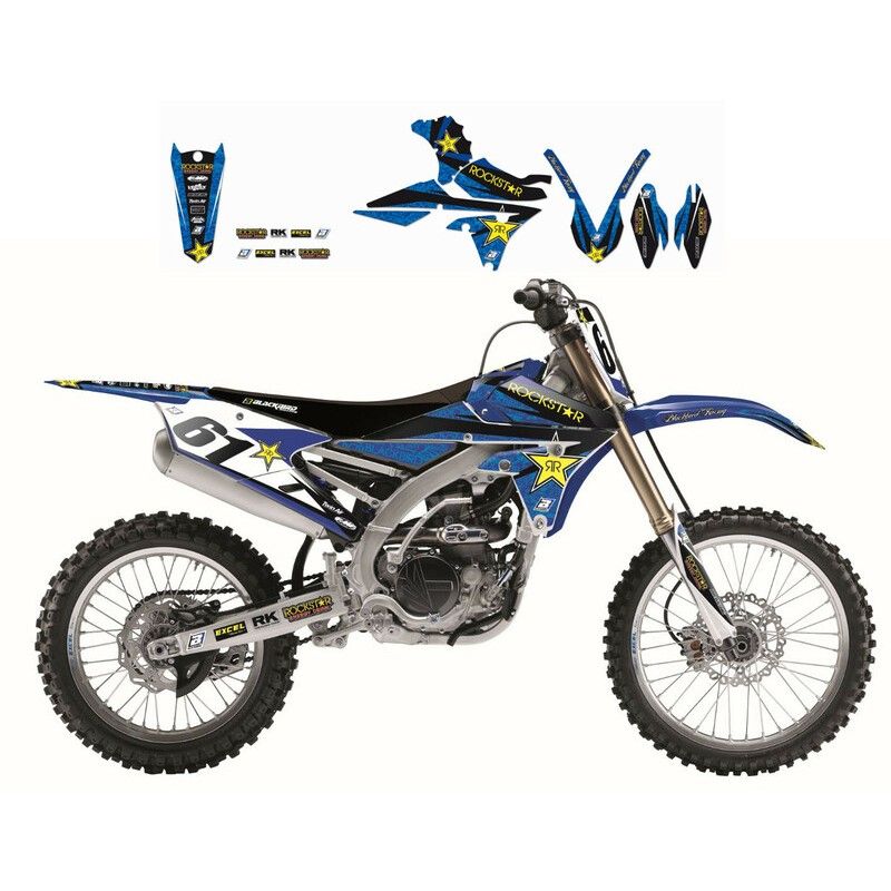 Kit de adhesivos Blackbird Rockstar Energy Yamaha 2244L - motoscamaralweb.com