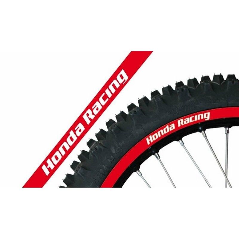 Adhesivo Llanta Blackbird Crystal Honda Racing rojo 5068R/60 - motoscamaralweb.com