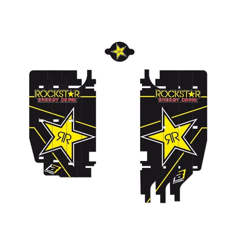 Adhesivos para rejillas de radiador Blackbird Rockstar Energy Suzuki A302L - motoscamaralweb.com