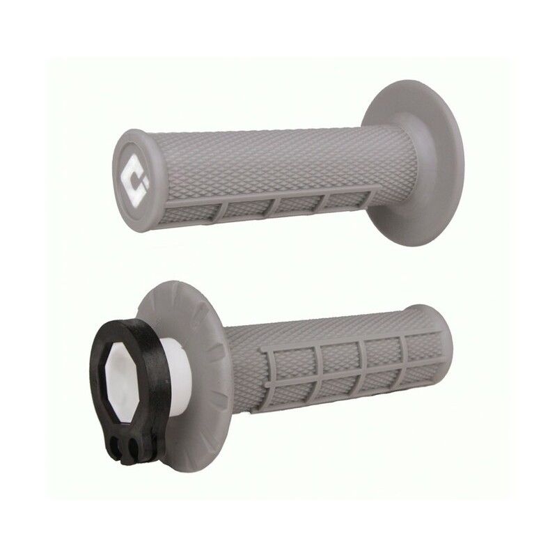 Puños ODI MX V2 Lock-On Haf-Waffle Soft Gris- motoscamaralweb.com