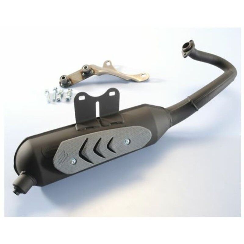 Escape Polini acero negro original homologado Vespa 200.0309 - motoscamaralweb.com