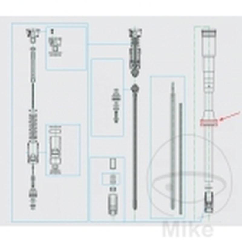 Casquillo Deslizamiento Muelle Kayaba 42X44X10 | Motos Camaral