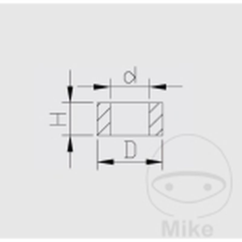 Tuerca Paso Presión Kayaba 5x10x4.25 | Motos Camaral
