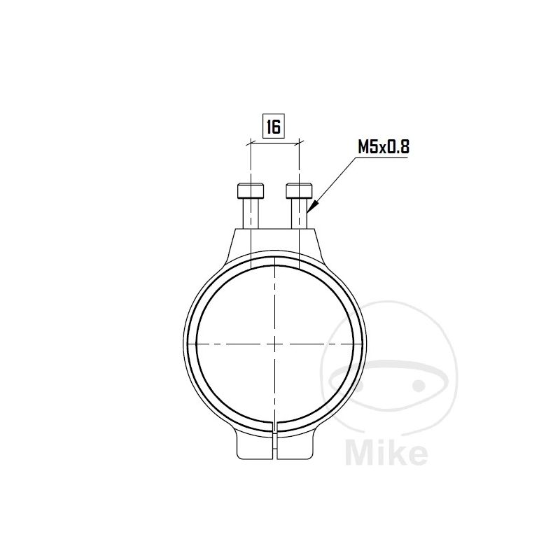 Abrazadera YSS 52mm Depósito Compensación | Motos Camaral